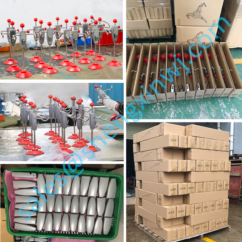 생산 라인의 자동차 핸들